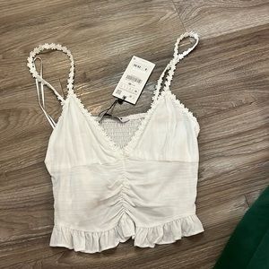 Zara White Tank